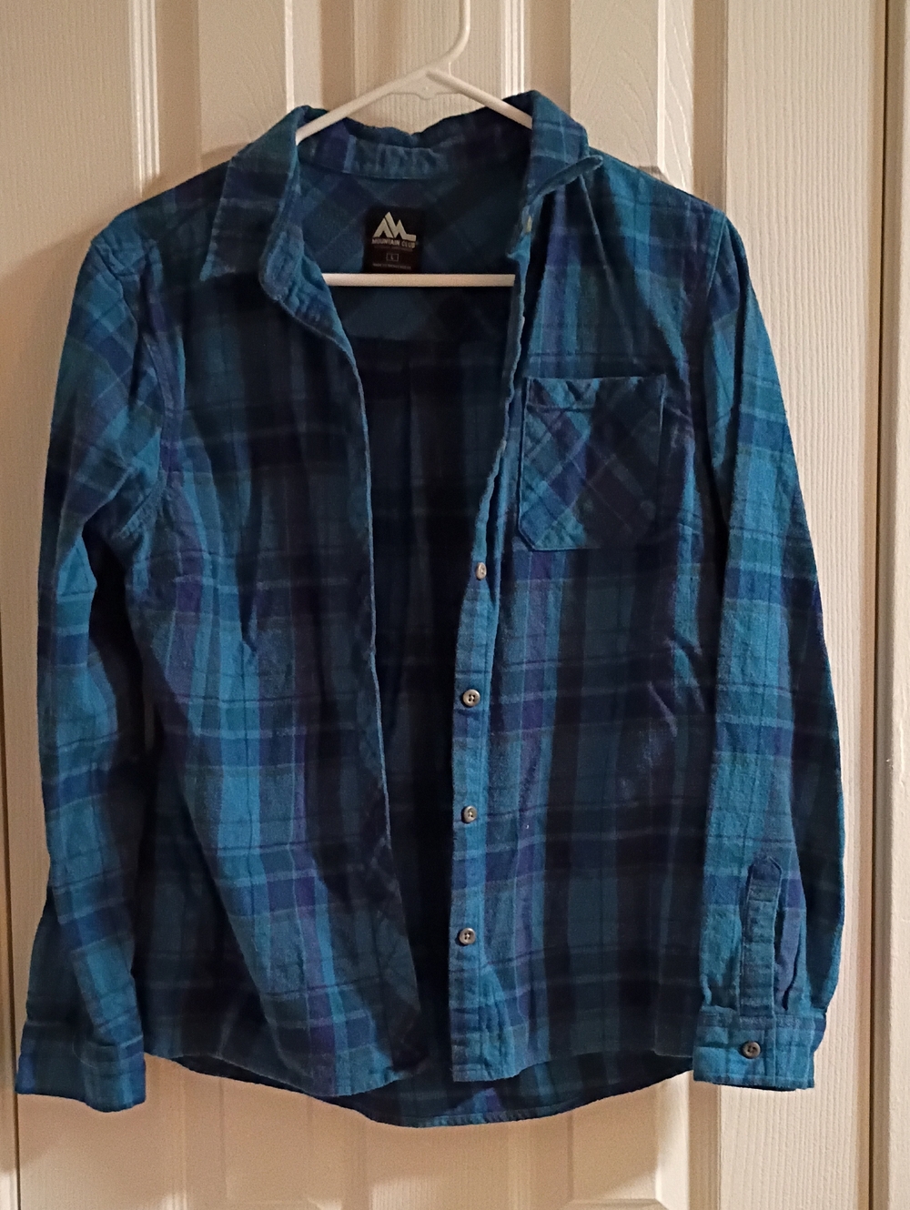 Blue Plaid Button Up